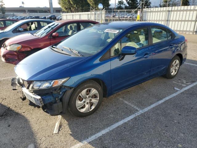 2HGFB2F59FH564450 - 2015 HONDA CIVIC LX BLUE photo 1