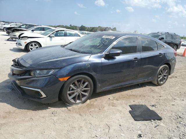19XFC1F35KE016391 - 2019 HONDA CIVIC EX BLUE photo 1