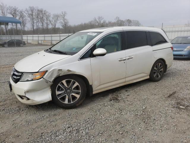 5FNRL5H98EB053083 - 2014 HONDA ODYSSEY TOURING WHITE photo 1