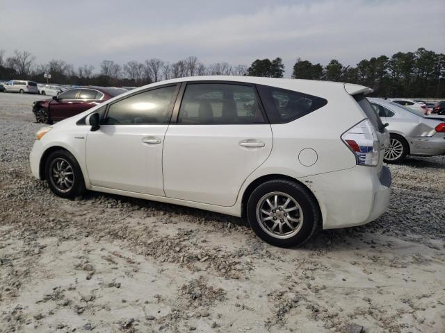 JTDZN3EU3C3153531 - 2012 TOYOTA PRIUS V WHITE photo 2