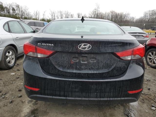 5NPDH4AE9EH509445 - 2014 HYUNDAI ELANTRA SE BLACK photo 6