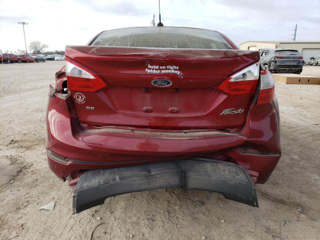 3FADP4BJ1HM147422 - 2017 FORD FIESTA SE RED photo 6