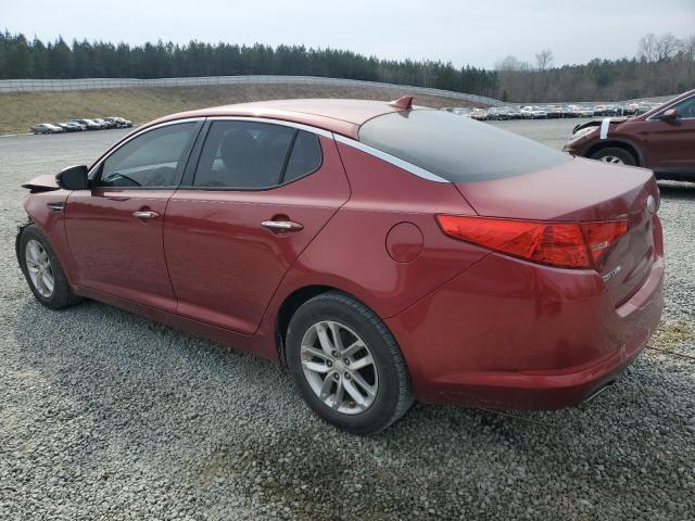 5XXGM4A77DG111994 - 2013 KIA OPTIMA LX RED photo 2