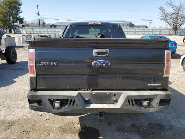 1FTFX1EF3CFB12897 - 2012 FORD F150 SUPER CAB BLACK photo 6