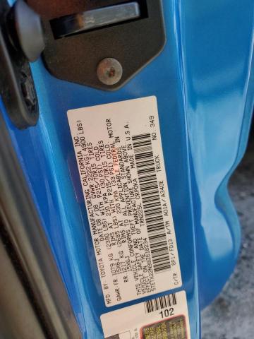 5TETX22N99Z618234 - 2009 TOYOTA TACOMA ACCESS CAB Көк фото 12