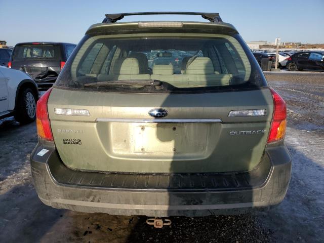 4S4BP61C767315387 - 2006 SUBARU LEGACY OUTBACK 2.5I GREEN photo 6