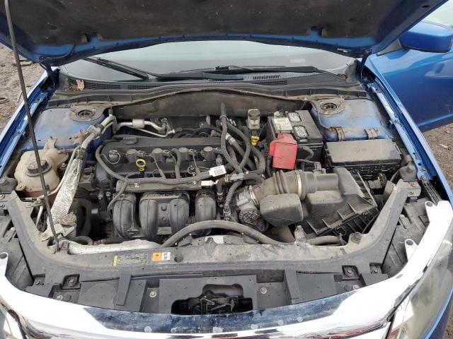 3FAHP0HA9CR374712 - 2012 FORD FUSION SE BLUE photo 11