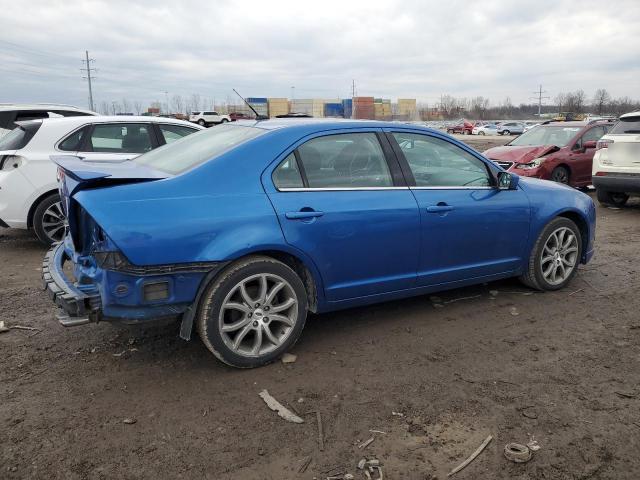 3FAHP0HA9CR374712 - 2012 FORD FUSION SE BLUE photo 3