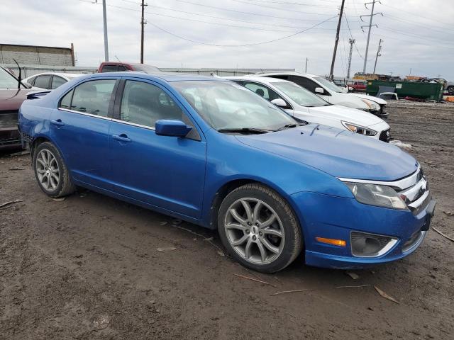 3FAHP0HA9CR374712 - 2012 FORD FUSION SE BLUE photo 4