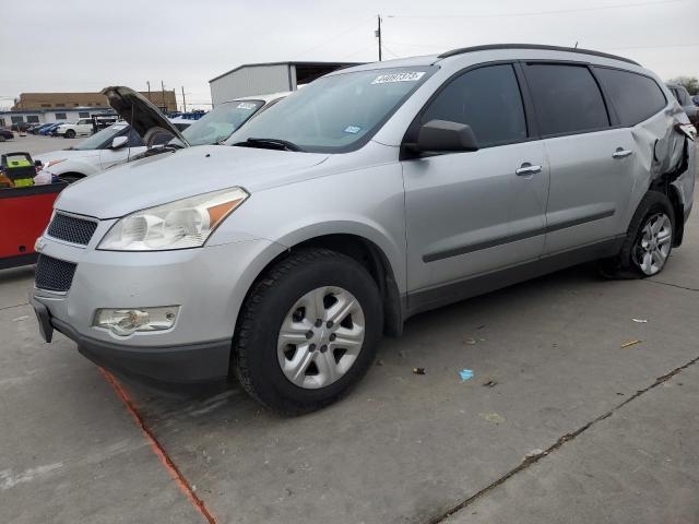 1GNKRFED8CJ391711 - 2012 CHEVROLET TRAVERSE LS SILVER photo 1