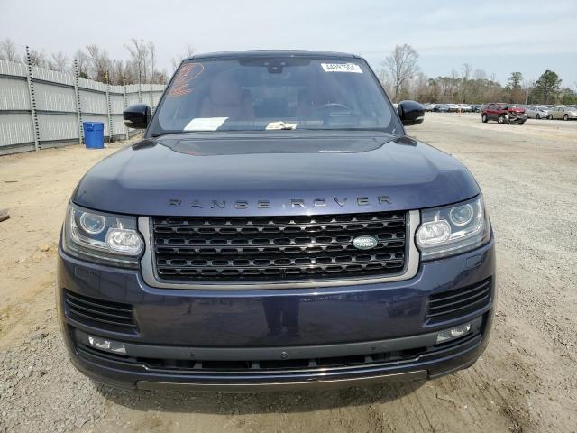 SALGV2FE8HA364003 - 2017 LAND ROVER RANGE ROVE AUTOBIOGRAPHY BLUE photo 5