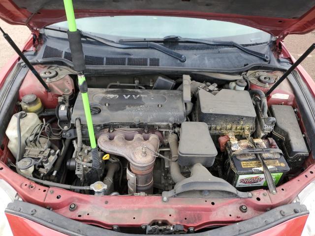 4T1BE46K07U192819 - 2007 TOYOTA CAMRY CE RED photo 11