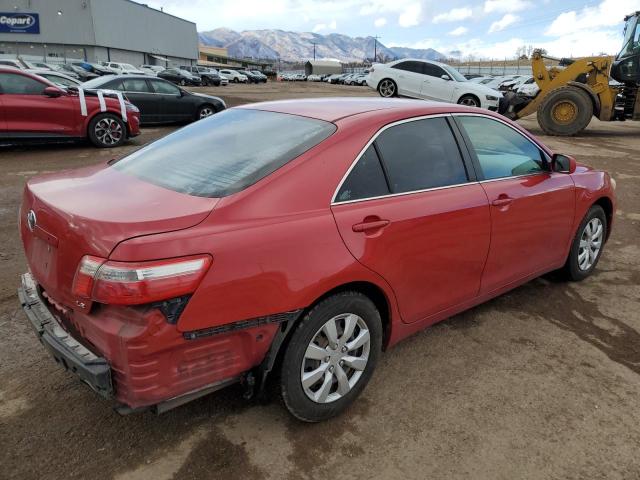 4T1BE46K07U192819 - 2007 TOYOTA CAMRY CE RED photo 3