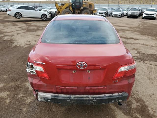 4T1BE46K07U192819 - 2007 TOYOTA CAMRY CE RED photo 6