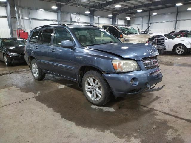 JTEDW21A760004019 - 2006 TOYOTA HIGHLANDER HYBRID BLUE photo 4