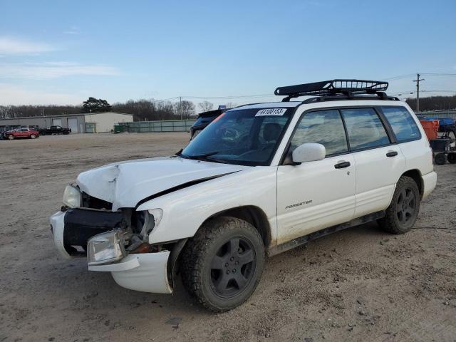 JF1SF65652H751483 - 2002 SUBARU FORESTER S WHITE photo 1