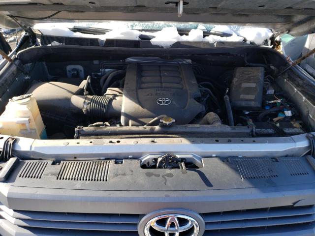 5TFUM5F12EX053770 - 2014 TOYOTA TUNDRA DOUBLE CAB SR/SR5 SILVER photo 11