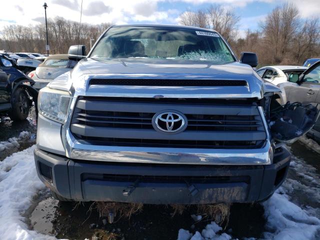 5TFUM5F12EX053770 - 2014 TOYOTA TUNDRA DOUBLE CAB SR/SR5 SILVER photo 5