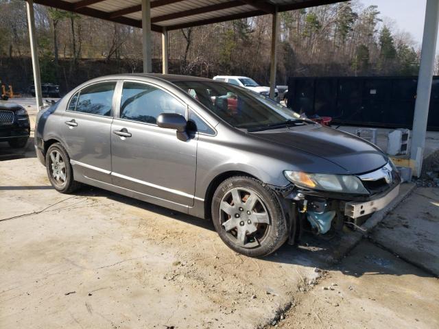 2HGFA16579H370114 - 2009 HONDA CIVIC LX GRAY photo 4