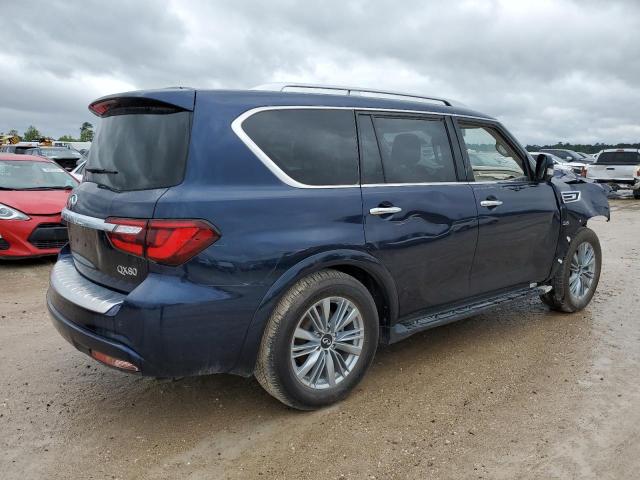 JN8AZ2NF6K9684607 - 2019 INFINITI QX80 LUXE BLUE photo 3