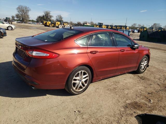 3FA6P0H79ER146840 - 2014 FORD FUSION SE RED photo 3