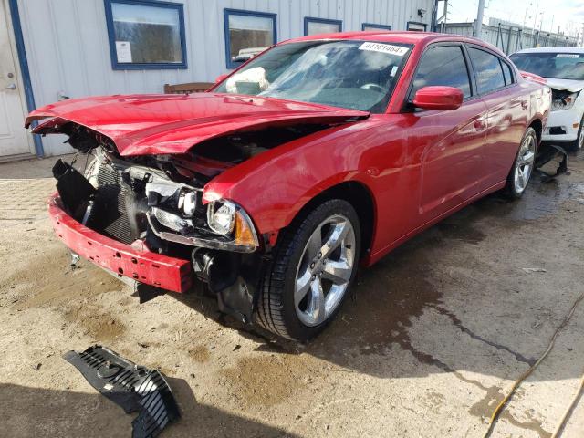 2C3CDXHG9DH526287 - 2013 DODGE CHARGER SXT RED photo 1