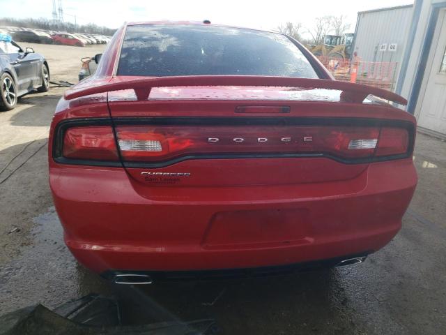 2C3CDXHG9DH526287 - 2013 DODGE CHARGER SXT RED photo 6