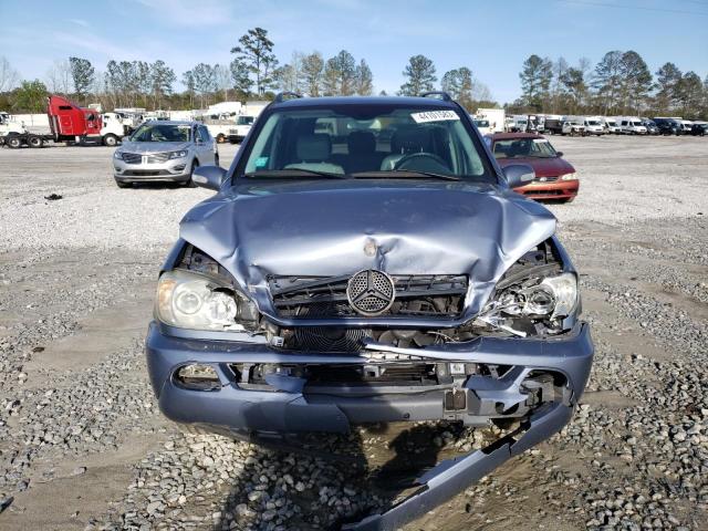 4JGAB57E35A558001 - 2005 MERCEDES-BENZ ML 350 BLUE photo 5