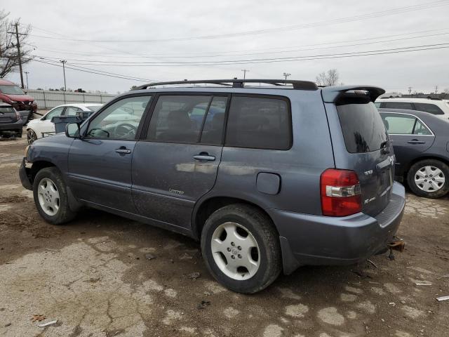 JTEEP21A470209381 - 2007 TOYOTA HIGHLANDER SPORT BLUE photo 2