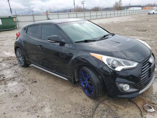 KMHTC6AE2DU163034 - 2013 HYUNDAI VELOSTER TURBO BLACK photo 4