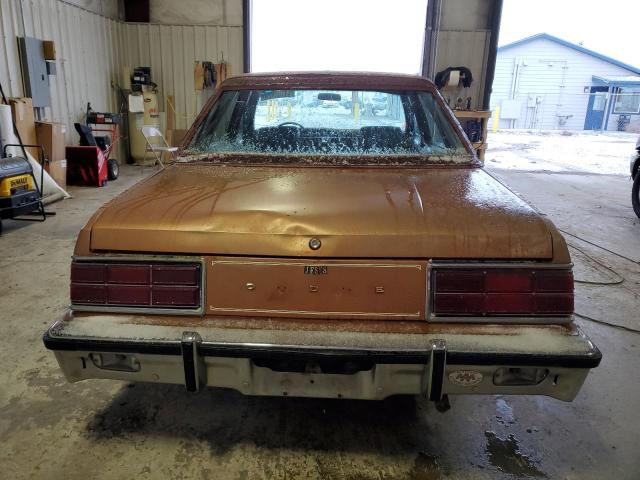 GH41G8G120315 - 1978 DODGE DIPLOMAT S BROWN photo 6