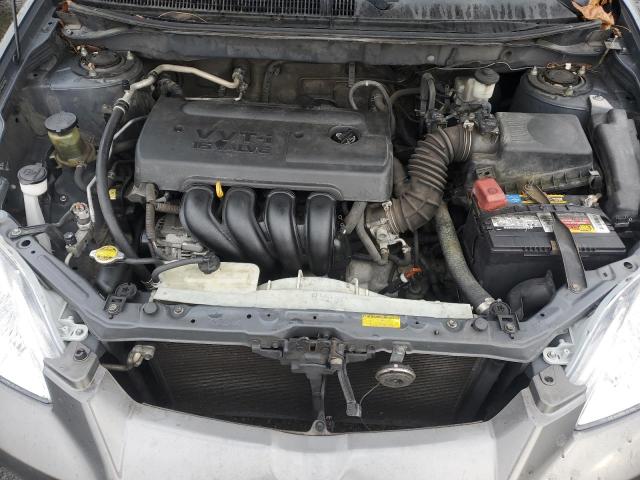 2T1KR32E27C661862 - 2007 TOYOTA COROLLA MA XR GRAY photo 11