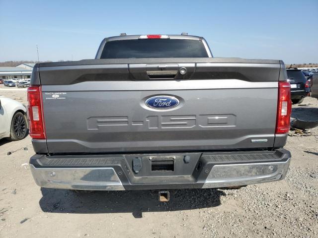 1FTEW1EP5MKE33288 - 2021 FORD F150 SUPERCREW GRAY photo 6