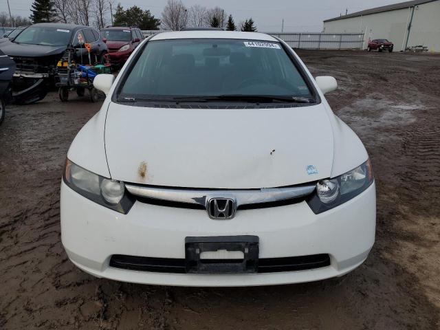 2HGFA16507H105922 - 2007 HONDA CIVIC LX WHITE photo 5