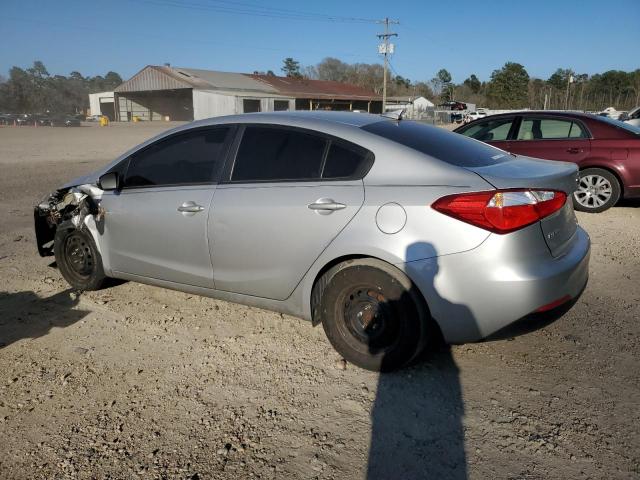 KNAFK4A64F5329906 - 2015 KIA FORTE LX SILVER photo 2