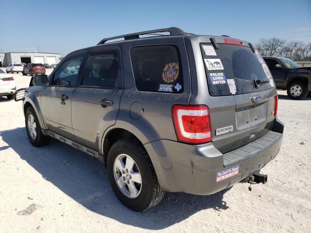 1FMCU0DGXBKA55387 - 2011 FORD ESCAPE XLT GRAY photo 2