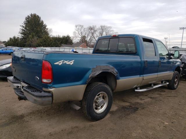 1FTNW21L51EC16259 - 2001 FORD F-250 SUPER DUTY TEAL photo 3