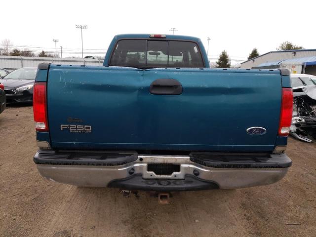 1FTNW21L51EC16259 - 2001 FORD F-250 SUPER DUTY TEAL photo 6