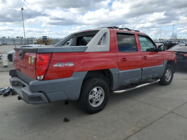 3GNEK13T72G306002 - 2002 CHEVROLET AVALANCHE K1500 RED photo 3