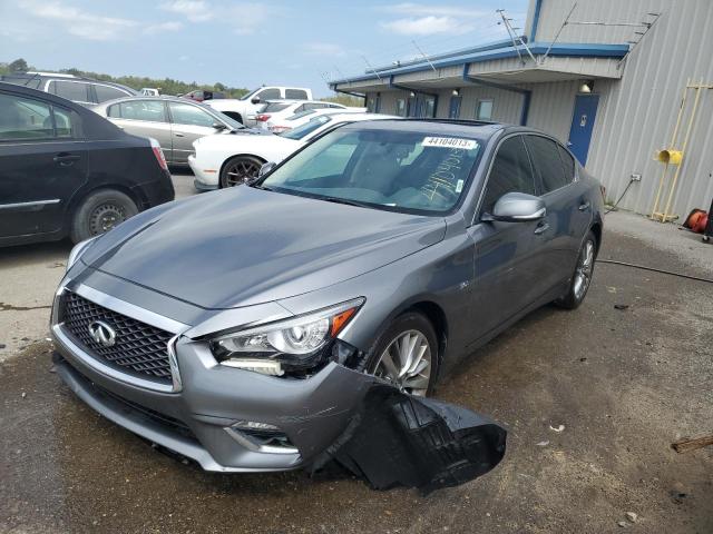 JN1EV7AP4JM591152 - 2018 INFINITI Q50 LUXE GRAY photo 1