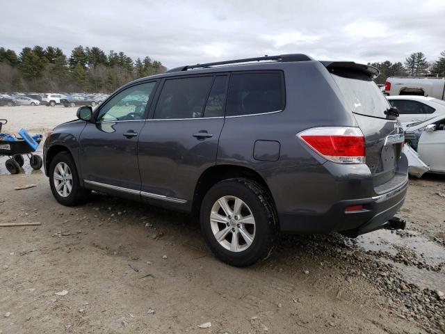 5TDBK3EHXCS136267 - 2012 TOYOTA HIGHLANDER BASE أزرق صورة 2