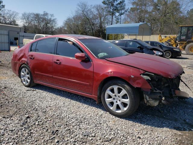 1N4BA41E47C843625 - 2007 NISSAN MAXIMA SE RED photo 4