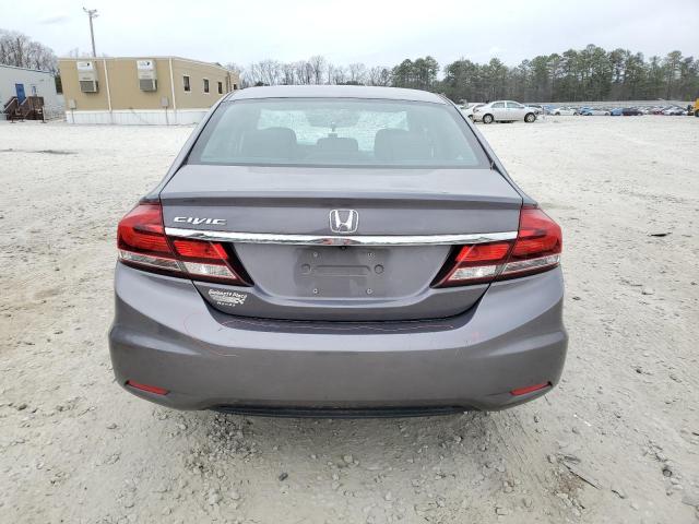 19XFB2F76FE108725 - 2015 HONDA CIVIC SE GRAY photo 6