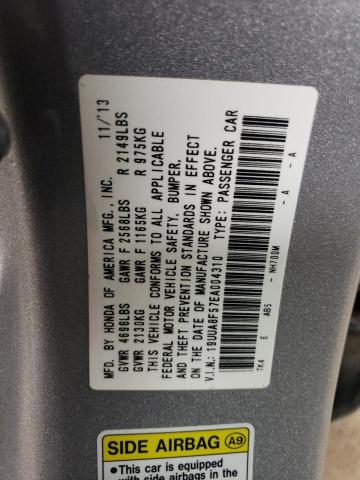 19UUA8F57EA004310 - 2014 ACURA TL TECH SILVER photo 13