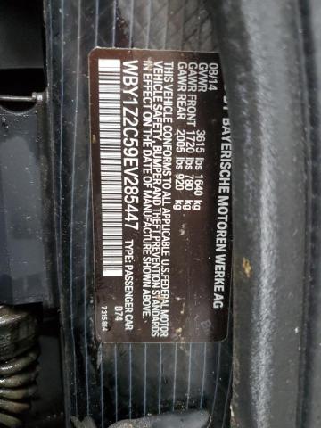 WBY1Z2C59EV285447 - 2014 BMW I3 BEV GRAY photo 12