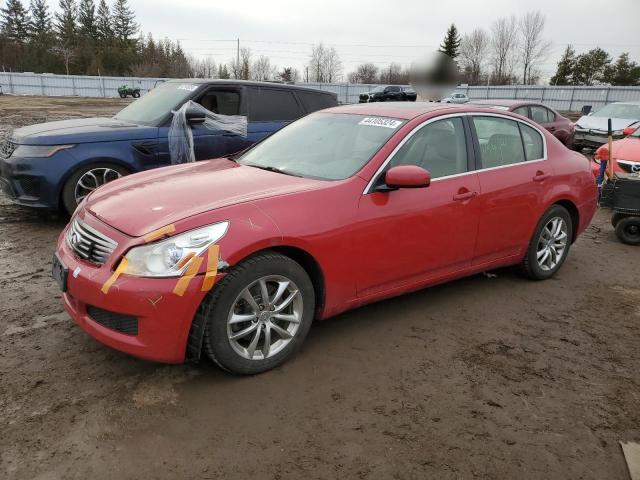 JNKBV61F48M271856 - 2008 INFINITI G35 RED photo 1