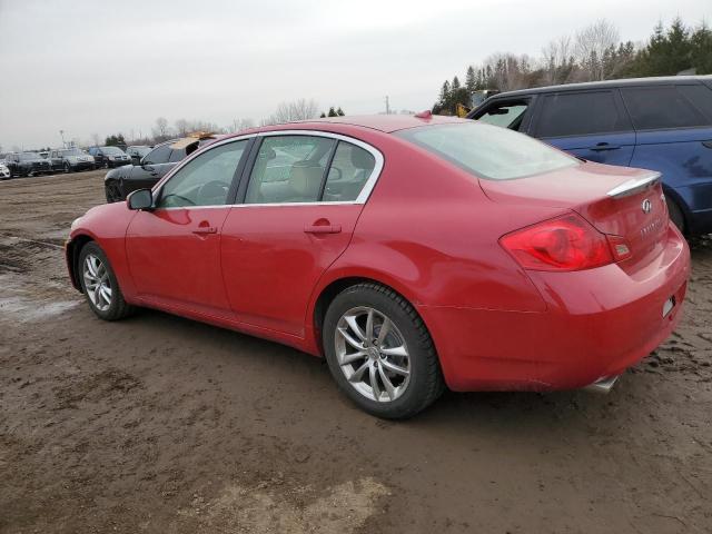 JNKBV61F48M271856 - 2008 INFINITI G35 RED photo 2