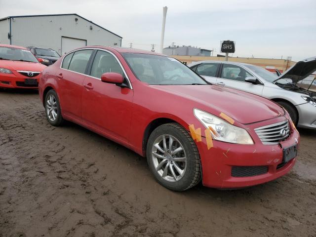 JNKBV61F48M271856 - 2008 INFINITI G35 RED photo 4