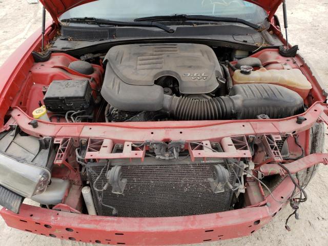 2C3CDXHGXDH742696 - 2013 DODGE CHARGER SXT RED photo 11