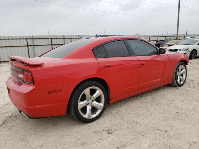 2C3CDXHGXDH742696 - 2013 DODGE CHARGER SXT RED photo 3